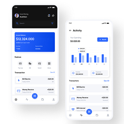 Pocket Pay - Digital Wallet Mobile Apps ( Part I) app apps branding design digital wallet e wallet financial minimal mobile ui ui ux ux
