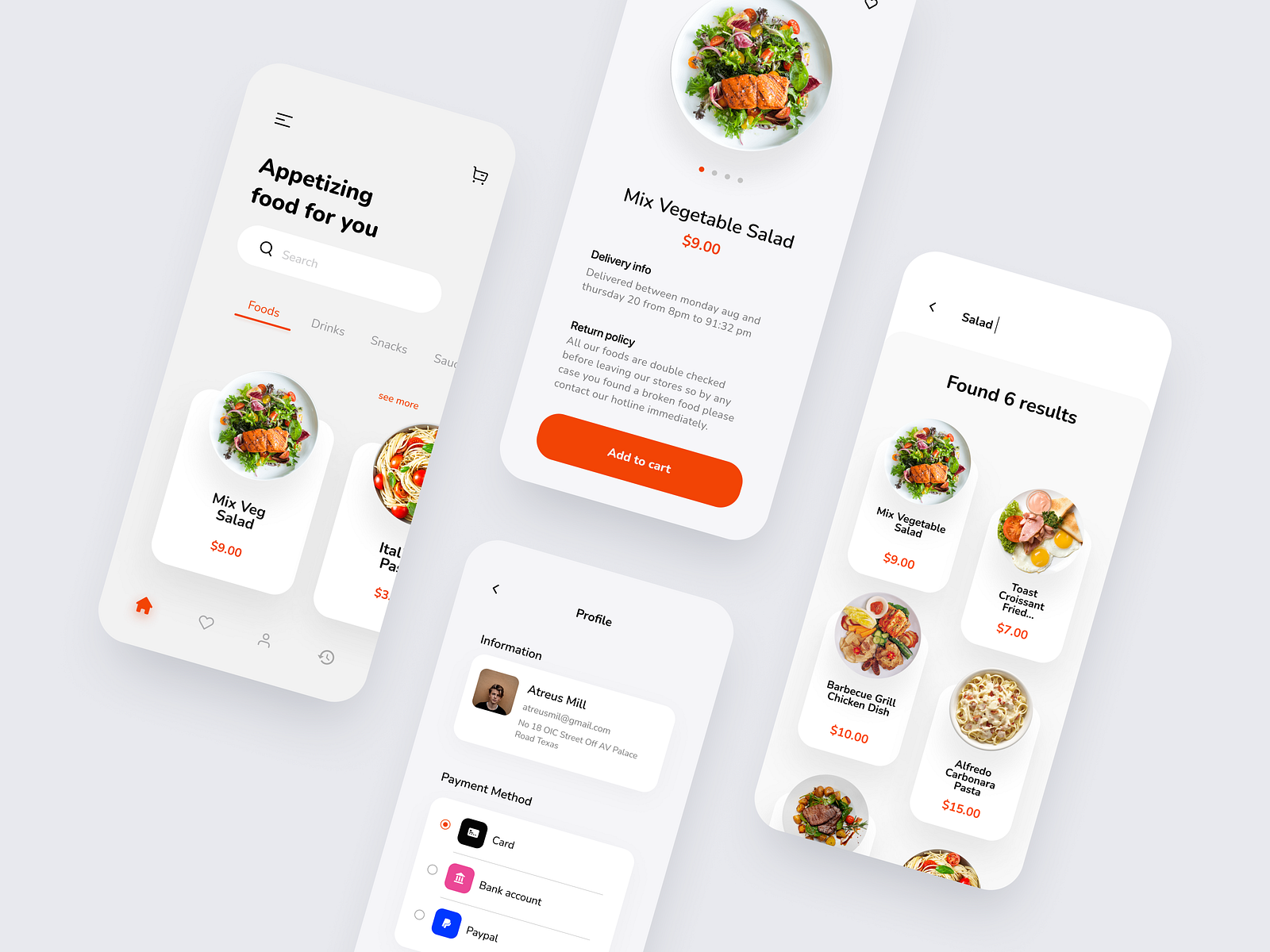 Online Food Ordering App by Muhammad Usman on Dribbble