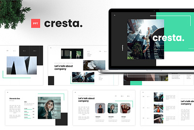 Cresta - Creative Presentation Template agency business creative design graphic design modern powerpoint presentation typography ui unique