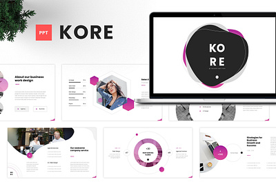 Kore - Multipurpose Presentation Template agency business clean creative design graphic design modern multipurpose powerpoint presentation typography ui