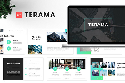 Terama - Business Presentation Template agency business clean creative design graphic design modern powerpoint presentation typography ui unique