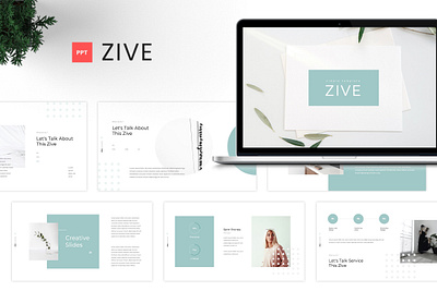 Zive - Simple & Minimal Presentation Template agency business clean creative design graphic design minimal modern powerpoint presentation simple typography ui unique