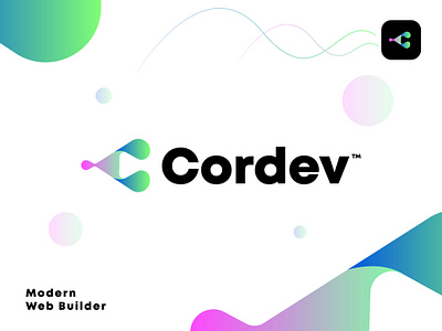 Cordev ai app application branding c letter design c letter logo c logo creative logo design development gradient logo logo logo design modern logo tech logo technology ui web web3 website