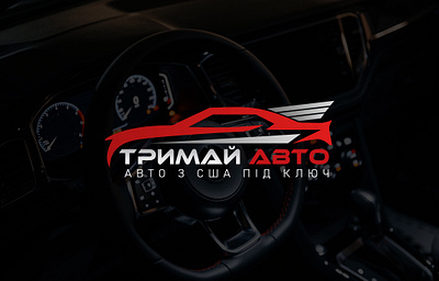 Тримай Авто — Brand Identity art automotive black brand brand identity branding business car car detailing concept design graphic design illustration logo logo design minimal red vector visual identity wash