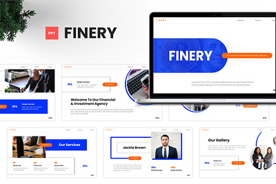 Finery - Financial & Investment Presentation advertising agency business creative design finance financial graphic design investment modern powerpoint presentation typography ui