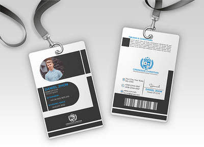 Clean Id Card Design By Rafsan Hossain On Dribbble