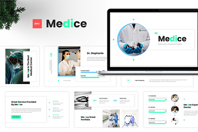 Medice - Medical Center Presentation agency business clean clinic creative design graphic design health healthcare medical medical center medice modern powerpoint presentation typography ui