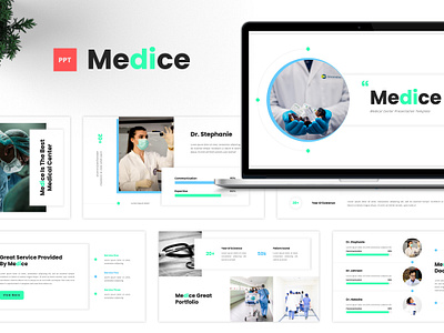 Medice - Medical Center Presentation agency business clean clinic creative design graphic design health healthcare medical medical center medice modern powerpoint presentation typography ui