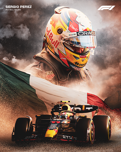 SERGIO PEREZ 2023 artowrk design digital f1 graphic design motorsport perez photoshop poster racing redbull