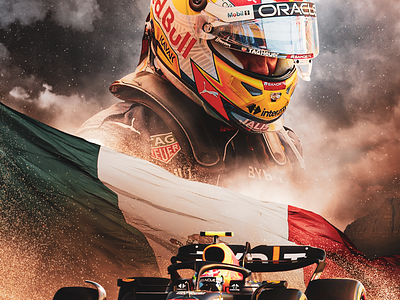 SERGIO PEREZ 2023 artowrk design digital f1 graphic design motorsport perez photoshop poster racing redbull