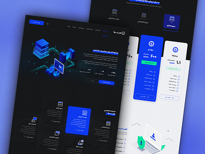 Web Hosting Services - Landing Page dark mode design figma hosting landing page services ui ux website