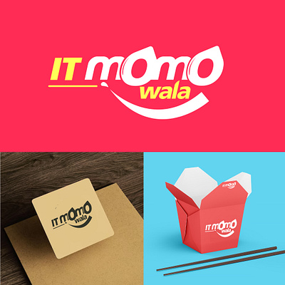 Momos Food Logo design brand guideline branding design food logo graphic design logo momos packaging vector