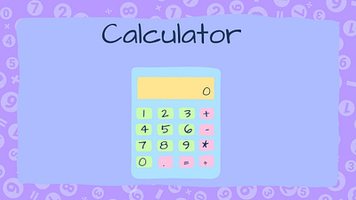 Simple Calculator site blue calculator blue colour calculator calculator design calculator site calculator web design design graphic design illustration maths purple calculator purple colour purple landing page purple ui purple web purple web design simple ui ui