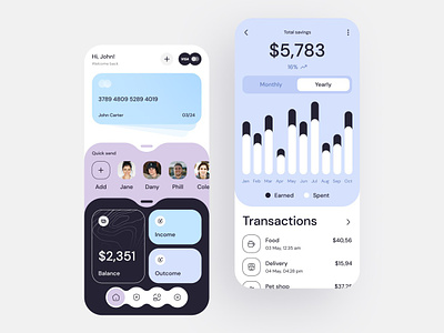 Finance App crypto app dashboard design finance interface ios app minimal mobile mobile app mobile app development product saas startup transactions ui ux wallet app web design web3 app