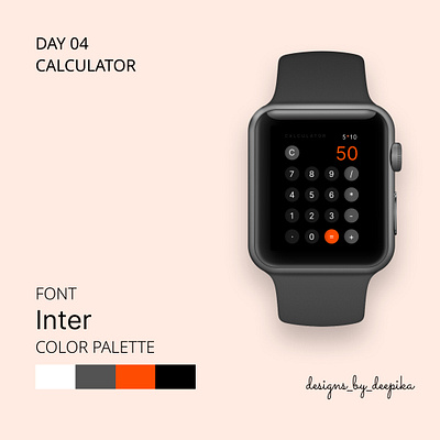 Day 04 of #50daysofdesign calculator design graphic design ui user experience