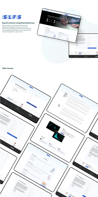 Financial Services Landing Page! app design ui ux