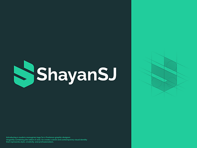 ShayanSJ - Visual Identity branding creative visuals design freelancer identity graphic design graphic design portfolio logo logo design inspiration minimalist logo modern design monogram logo personal branding sj monogram vector visual identity