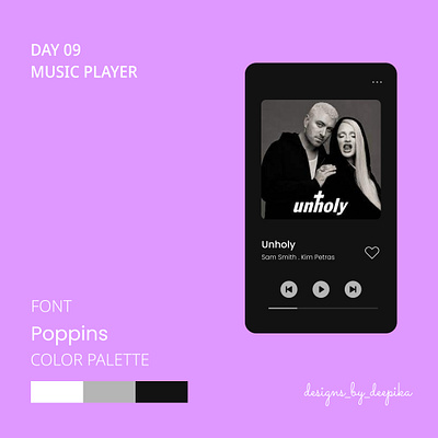 Day 09 of #50daysofdesign app branding dailyui design graphic design illustration logo music player signin ui user experience vector