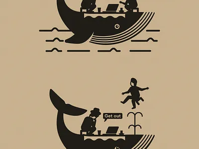 Designer vs Client client design graphic design symbol whale