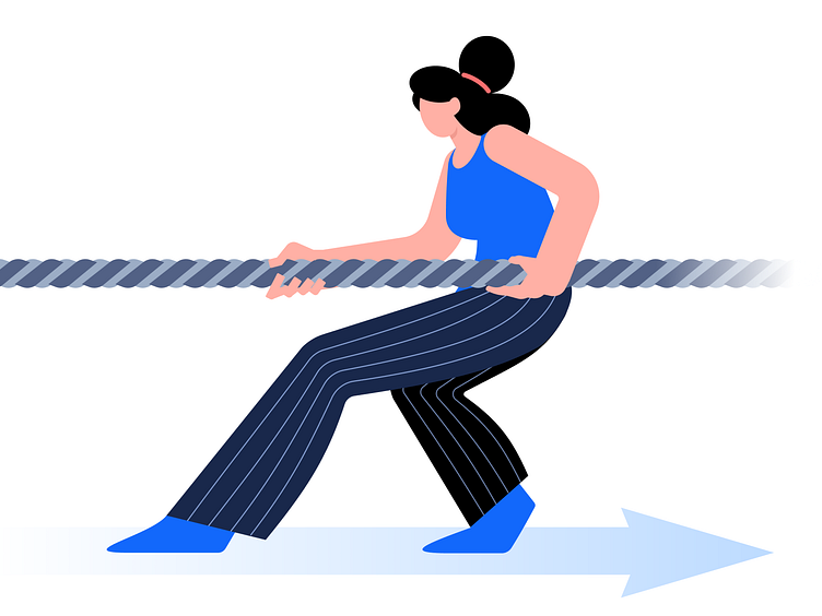 Tug-of-war by Shawn Tong on Dribbble
