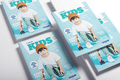 Kids Magazine Template branding children design event fashion graphic design indesign kids print social summer template