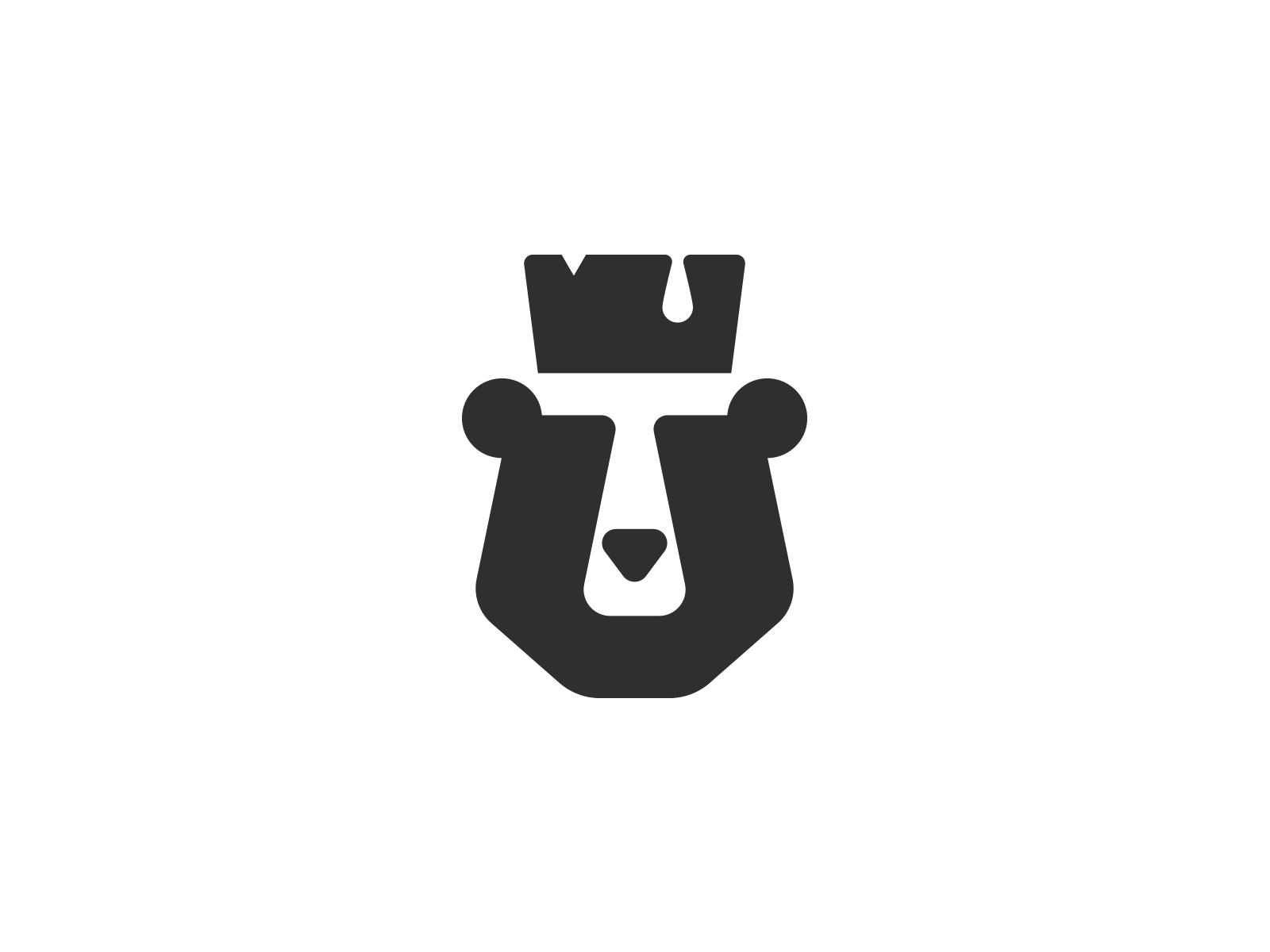 Bear and brush bear brand branding brush design elegant graphic design illustration logo logo design logotype mark minimalism minimalistic modern negative space negativespace paint repair sign