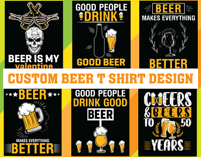 Custom Beer T shirt Design beer bottle cheers cheers beer design drink good ber t shirt typography