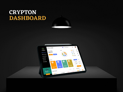 CRYPTON DASHBOARD cryptocurrency design dashboard design illustration ui ux vector website design