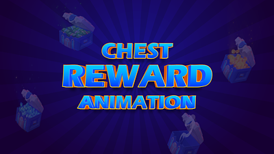 Chest Animation | Game Rewards 2dmotion aftereffects animation branding chest treasure color design game gamescreen gif idle illustration illustrator motion graphics new nimo rewards spine ui work