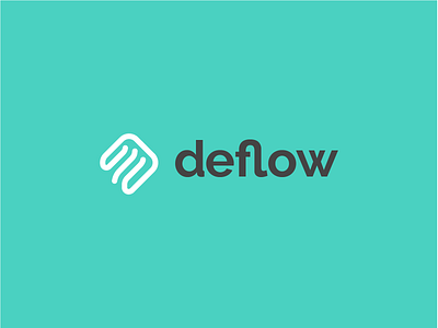 Deflow brand branding concept design graphic design identity logo logomark vector