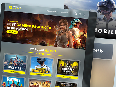 Games Shop designs, themes, templates and downloadable graphic elements on  Dribbble