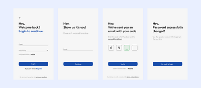 Login/Register Process clean ui design login login process mobile mobile app mobile login mobile sign up mobile signin onboarding onboarding process register register process sign in sign up signup process ui uiux ux