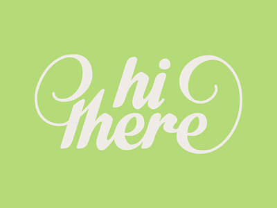Hi There casual design flourish hand lettering lettering minimal type typography vector welcoming