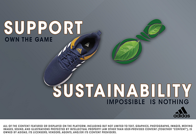 Adidas's Sneakers advertisement adidas advertising advertisment branding campaign shoes sustainability