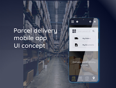 Parcel delivery app logistics logistics app mobile ui mobile ux parcel delivery