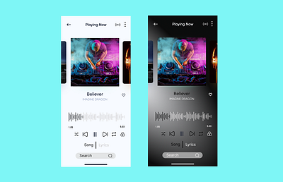 # daily ui 009 Music player design figma graphic design ui ui ux user experience user interface