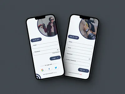 Mobile Login/Sign up UI app app ui design figma login login screen login signup mobile ui new design new ui signup signup screen ui ui design ux