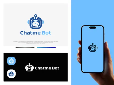 Chat Bot AI Logo Design - Branding bot logo brand identity branding designer chatbot logo chatgpt chatting logo graphic design logo logo designer logos message logo minimal logo modern logo robot logo robotic logo