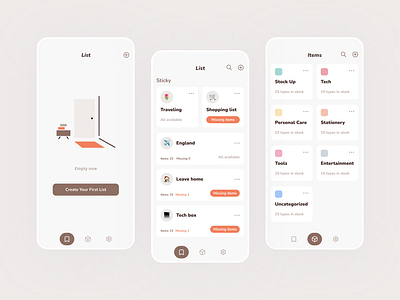 List app app ui