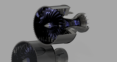 CFM56 Turbofan Engine 3d 3d design autodesk engine illustration inventor rendering turbine turbine engine