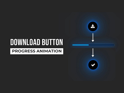 Download Button with Progress Animation animation css css3 divinectorweb frontend html html5 javascript progress animation webdesign
