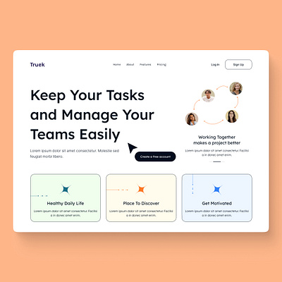 Task Management App design figma hero page landing page ui ui design uiux website