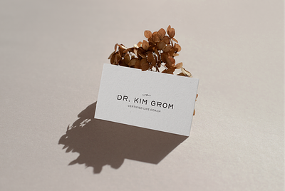 Dr. Kim Grom Logo Design branding graphic design illustration logo typography vector