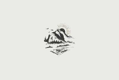 Mountains Logo branding graphic design logo mountains
