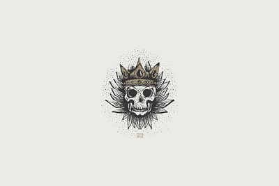 Skull King Logo branding graphic design king logo skull