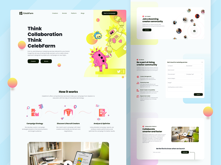 CelebFarm Website Design || 2023 by Anik Deb on Dribbble