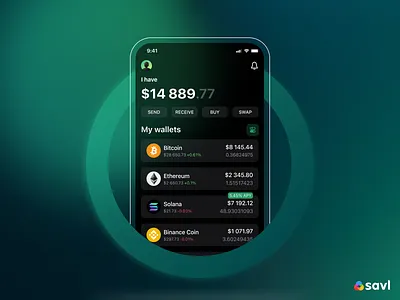 Savl wallet. Big update... app blockchain branding crypto deapp design dex ui ux wallet