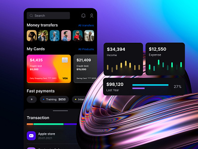 Eclipse - Figma dashboard UI kit for data design web apps banking chart credit crypto dashboard dataviz desktop dev mobile nft product saas service statistic stocks tech template templates trend ui