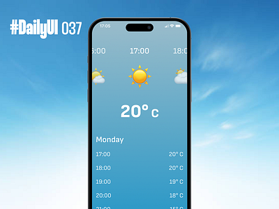 #DailyUI 37 - Weather App app daily ui dailyui dailyui 037 dailyui 37 dailyui037 dailyui37 design dmi figma sofia sans ui weather weather app yr yr.no