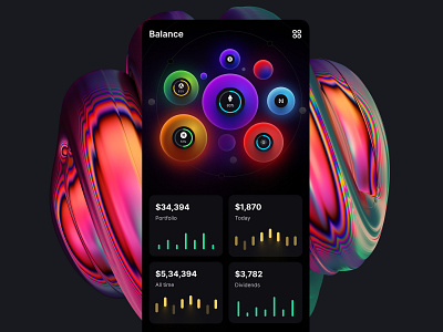 Eclipse - Figma dashboard UI kit for data design web apps analytics balance bubble chart cloud components dark dashboard dataviz design desktop illustration indicators infographic mobile saas service statistic tech template